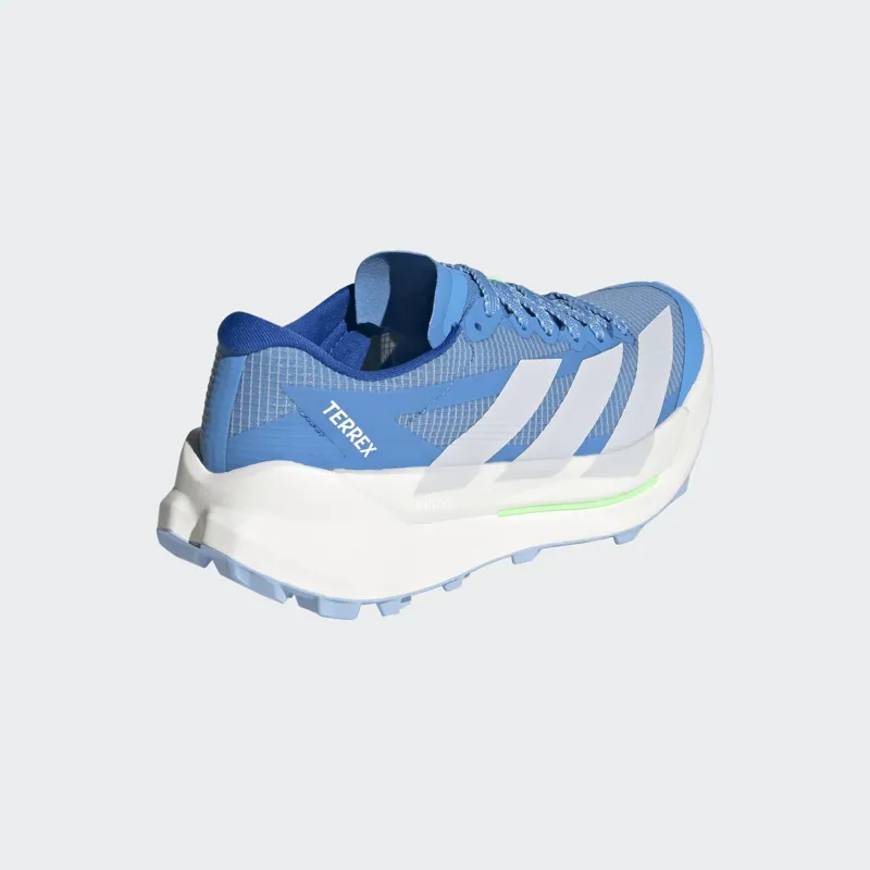 adidas Terrex Agravic TT Women's Trail Running Shoe in Blue Burst/Dash Grey/Lime-5