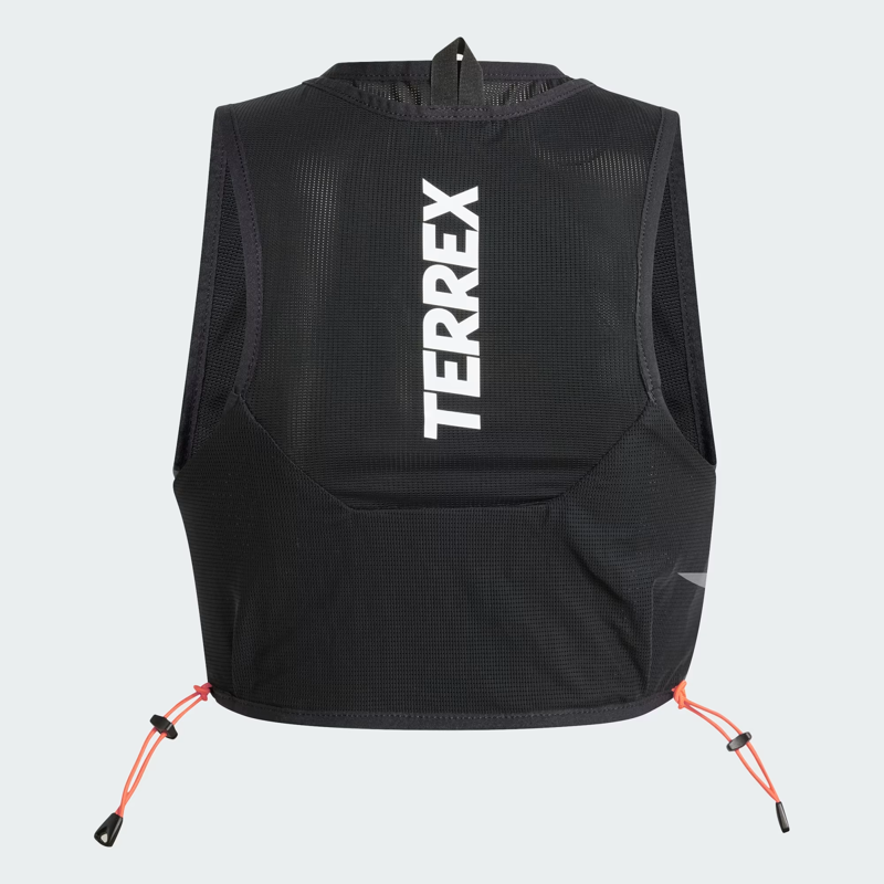 Terrex Trail Running Techrock Vest 5L Unisex Running Vest in Black/White/Impact Orange-3