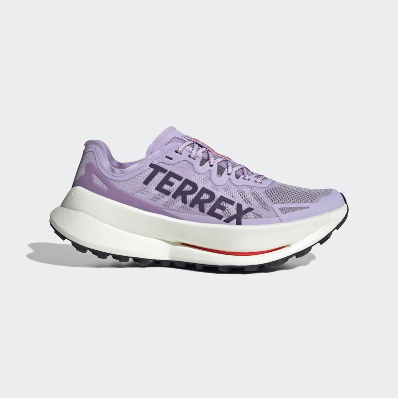 adidas Terrex Agravic Speed Ultra Women's Trail Running Shoe in Powder Plum/Aurora Plum/Red