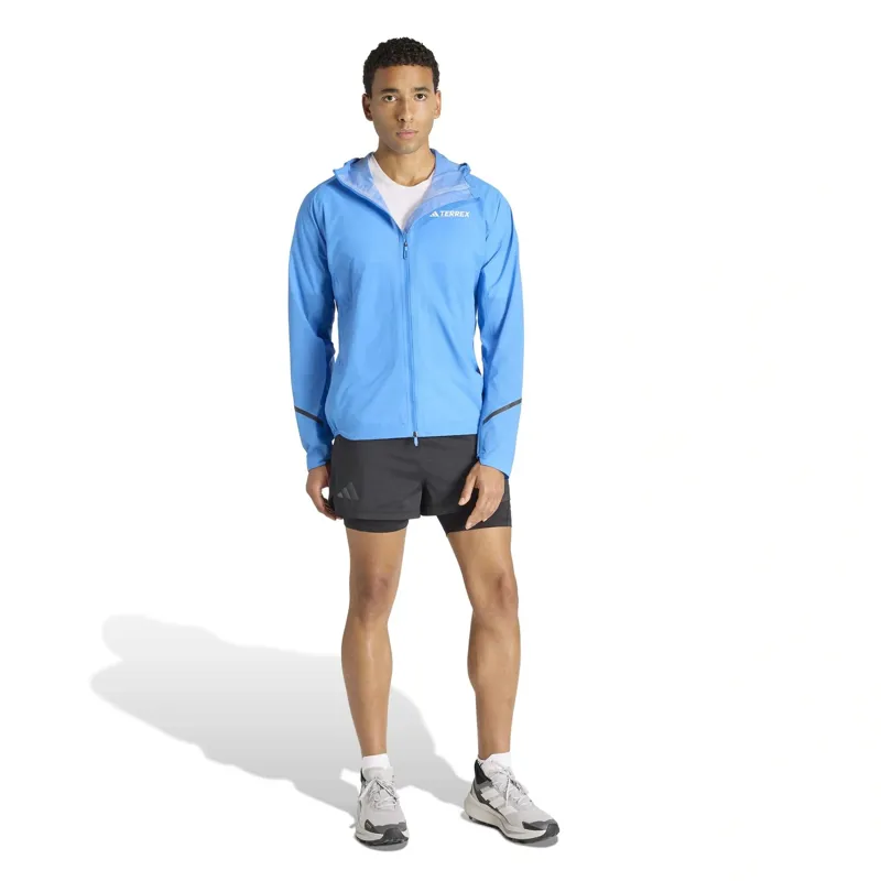 adidas Terrex Xperior 2.5L Light Climaproof Men's Rain Jacket in Rayblu-4