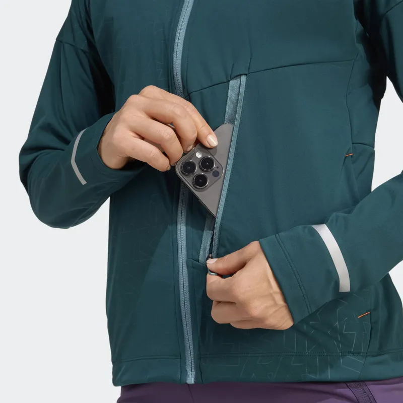 adidas Terrex Xperior Cross-Country Ski  Women's Softshell Jacket in Aurora Ivy-4