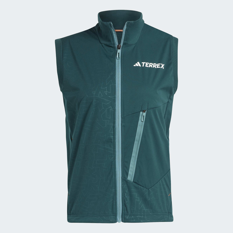 adidas Terrex Xperior Cross-Country Ski Women's Softshell Vest in Aurora Ivy