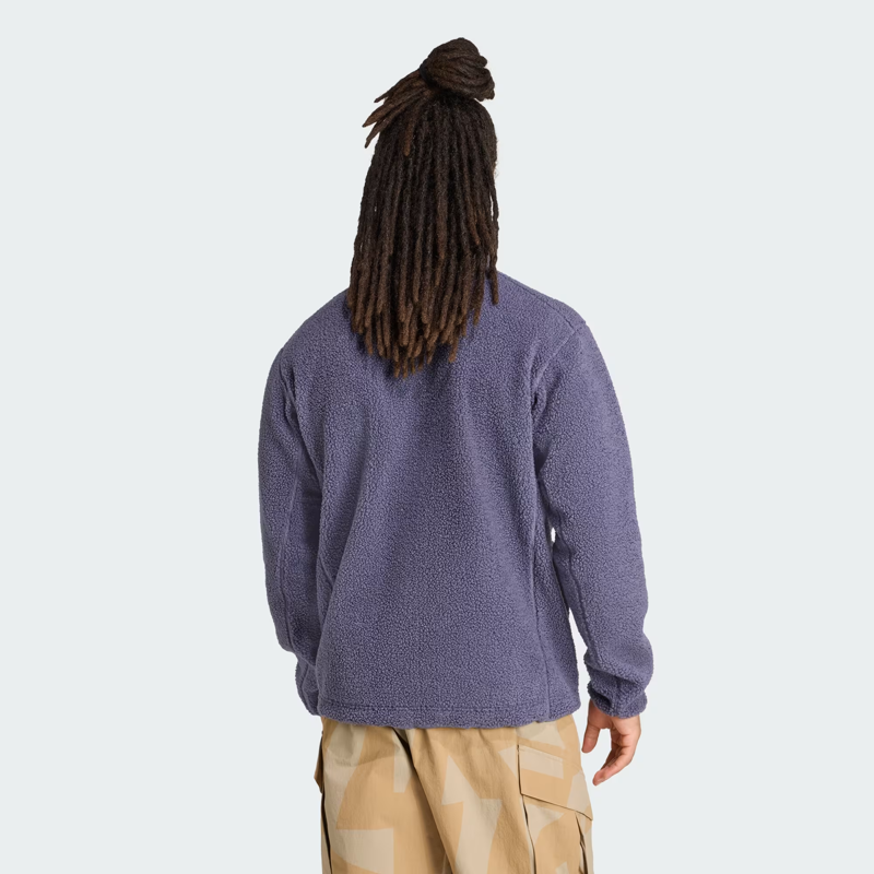 Terrex Xploric High Pile Fleece Pullover Men's Sweatshirt in Preloved Violet-2