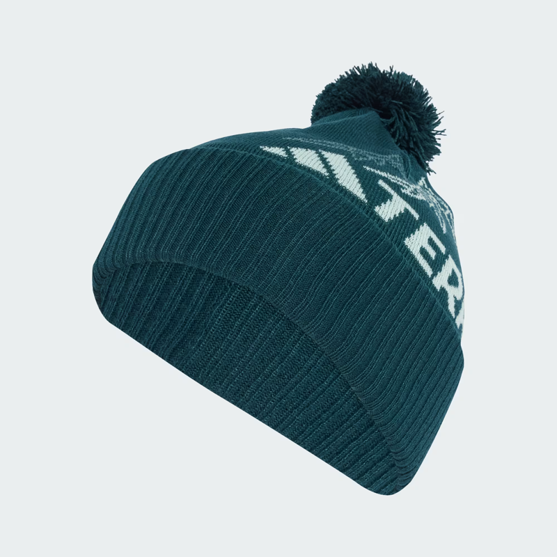adidas Terrex Xploric Pom Pom Beanie in Aurora Ivy