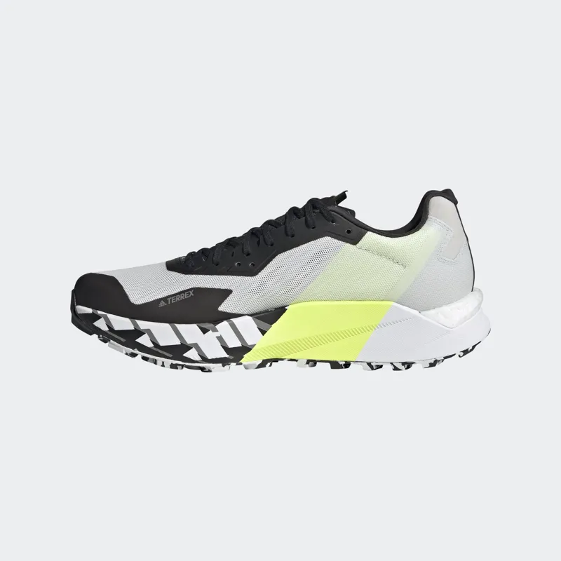 adidas Terrex Agravic Ultra Men's Trail Running Shoe in White/GrT/Core-3