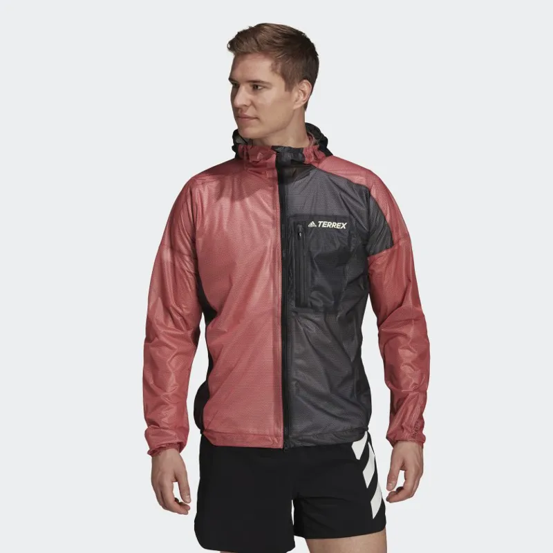 adidas Terrex Agravic Rain Jacket Men's WP Running Jacket in AltAmb-1