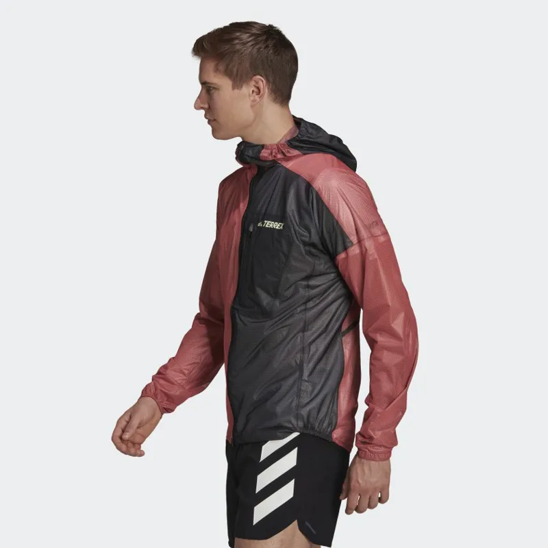 adidas Terrex Agravic Rain Jacket Men's WP Running Jacket in AltAmb-2