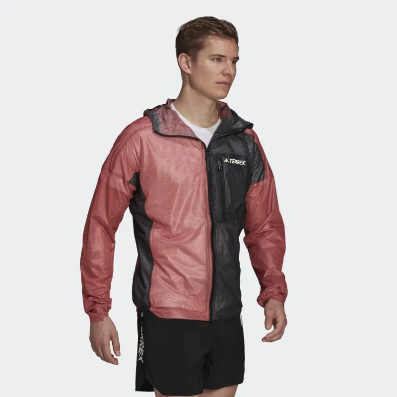 adidas Terrex Agravic Rain Jacket Men's WP Running Jacket in AltAmb-4