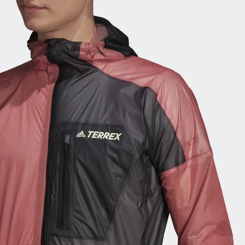 adidas Terrex Agravic Rain Jacket Men's WP Running Jacket in AltAmb-5