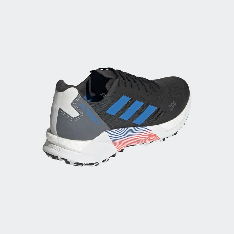adidas Terrex Agravic Ultra Men's Trail Running Shoe in CBlack/BluRus-5