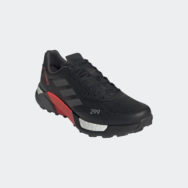 adidas Terrex Agravic Ultra Men's Trail Running Shoe in CBlack/GreFiv-7