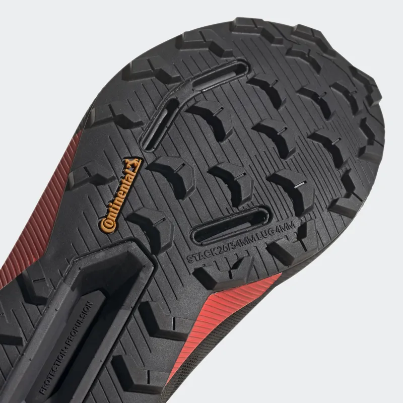 adidas Terrex Agravic Ultra Men's Trail Running Shoe in CBlack/GreFiv-4