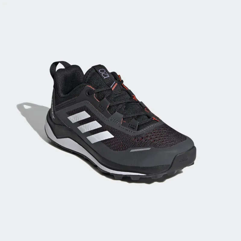 adidas Terrex Agravic Flow Kid's Trail Running Shoe in CoreBlk/CWh/SolR-4