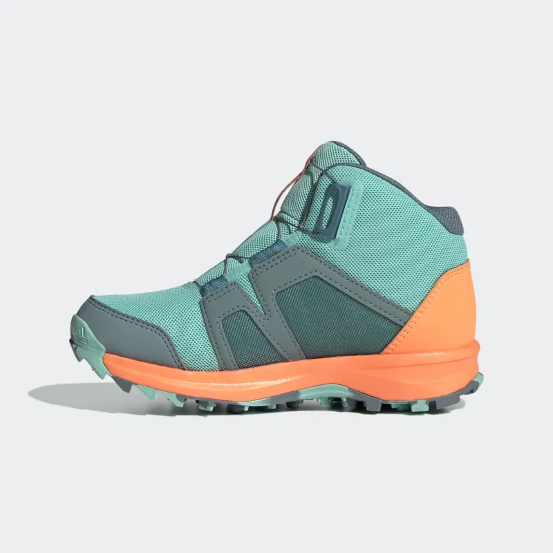 adidas Terrex Agravic Boa Mid Rain.RDY Kid's Hiking Shoe in HaE/AcM/SO-3