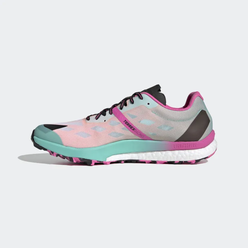 adidas Terrex Speed Ultra Men's Trail Running Shoe in Cloud White/Acid Mint/Scream Pink-2