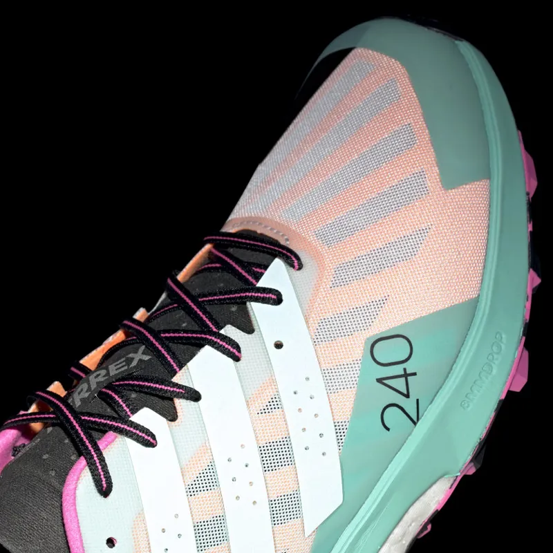 adidas Terrex Speed Ultra Men's Trail Running Shoe in Cloud White/Acid Mint/Scream Pink-13