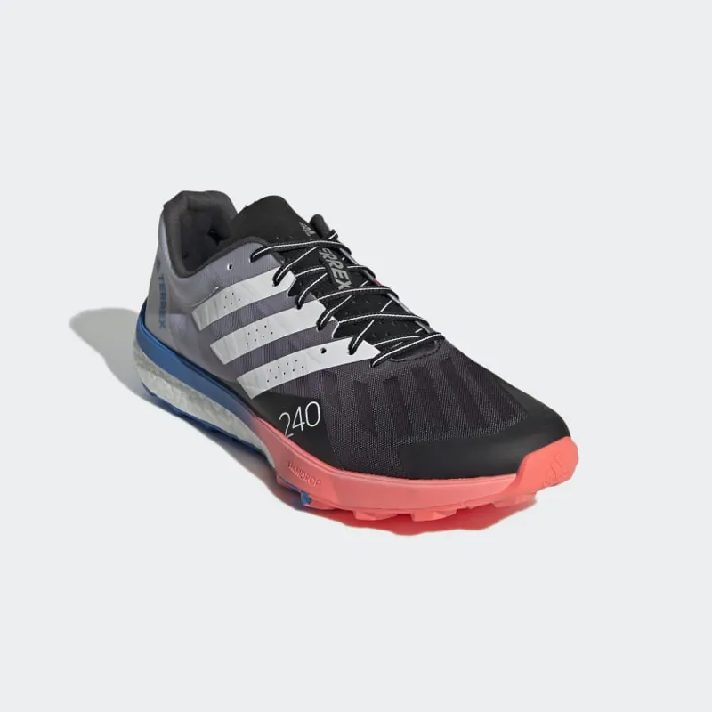 adidas Terrex Speed Ultra Men's Trail Running Shoe in Core Black/Crystal White/Turbo-6