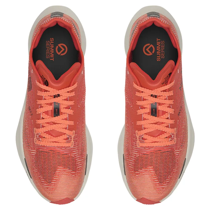 The North Face Summit Vectiv Sky 2 Unisex Trail Running Shoe in Lava Red/Calacatta-1