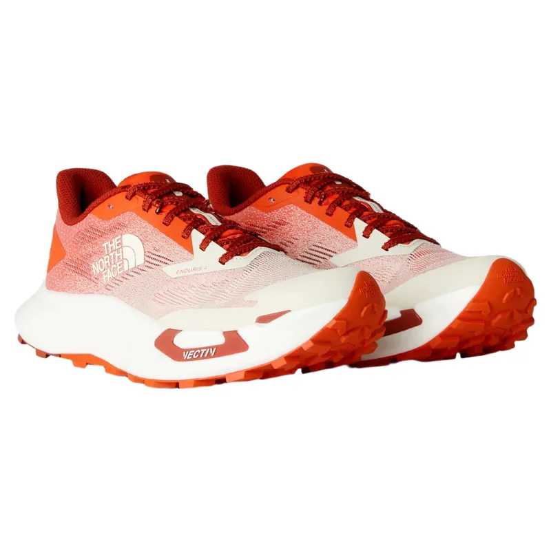 The North Face Vectiv Enduris 4 Men's Trail Running Shoe in Lava Red/Calacatta