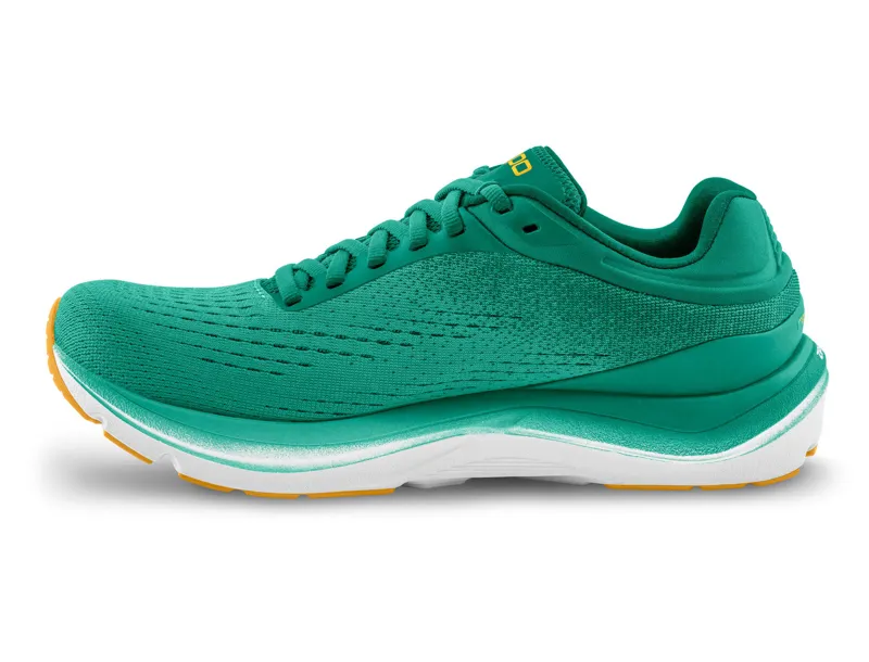 Topo Athletic Magnifly 5 Women's Road Running Shoe in Teal/Gold-3