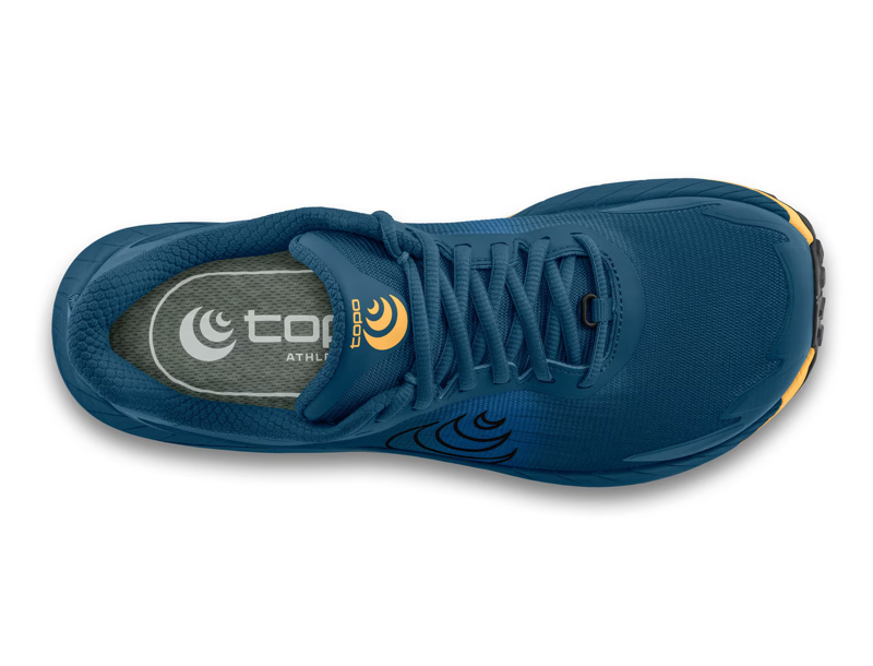 Topo Athletic MTN Racer 4 Men's Trail Running Shoe in Navy/Orange-2