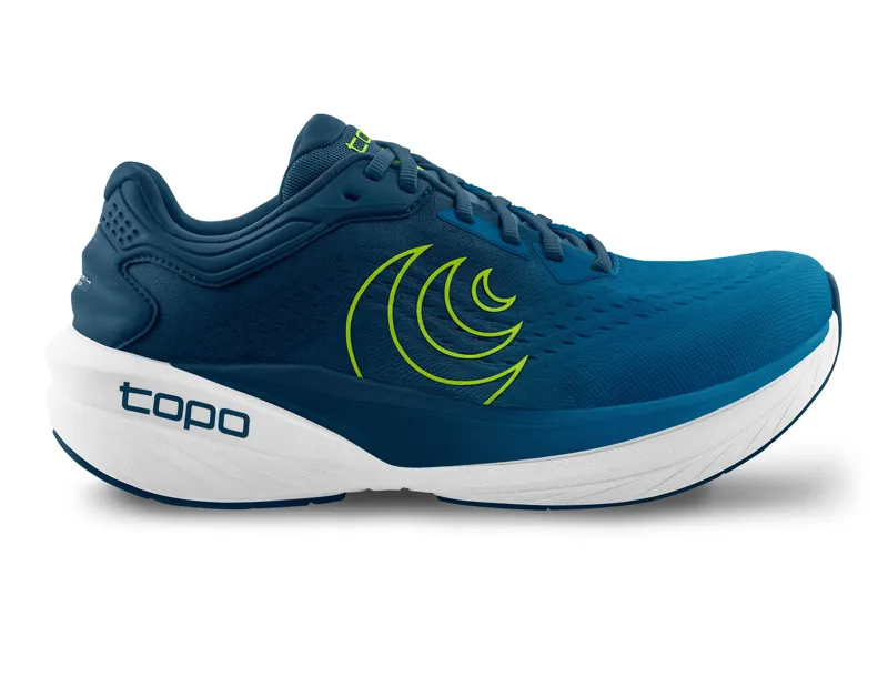 Topo Athletic Phantom 4 Men's Road Running Shoe in Blue/Lime