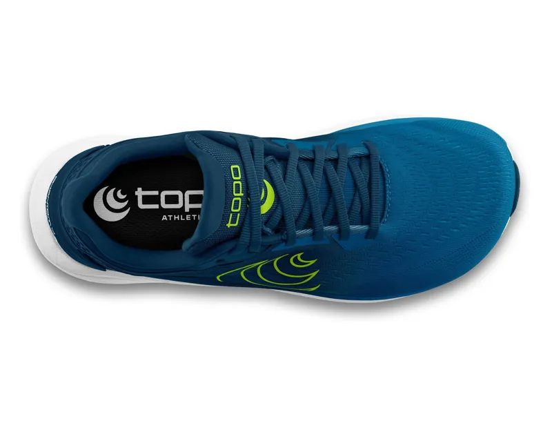 Topo Athletic Phantom 4 Men's Road Running Shoe in Blue/Lime-2