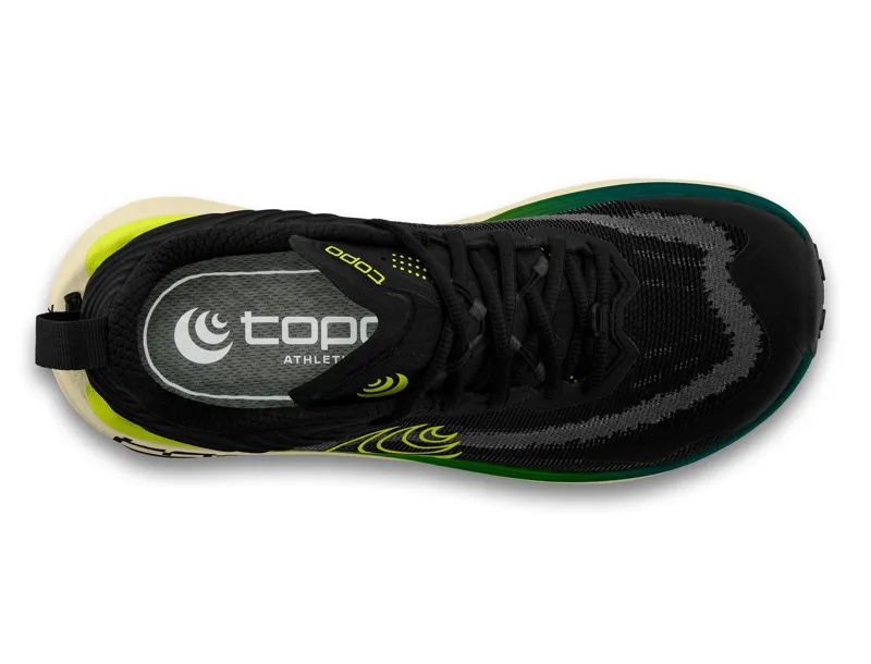 Topo Athletic Vista Men's Trail Running Shoe in Black/Lime-2