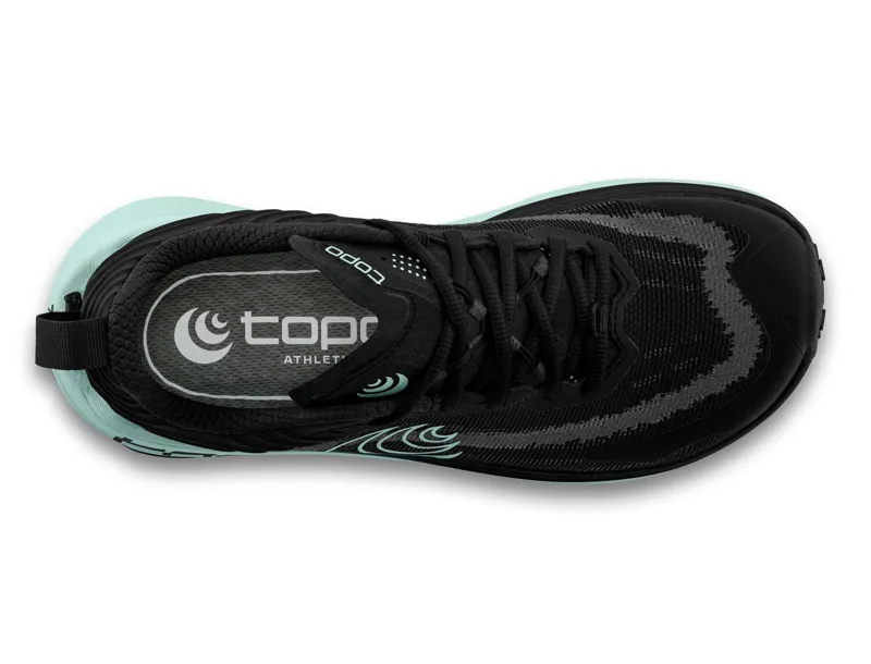 Topo Athletic Vista Women's Trail Running Shoe in Black/Mint-1