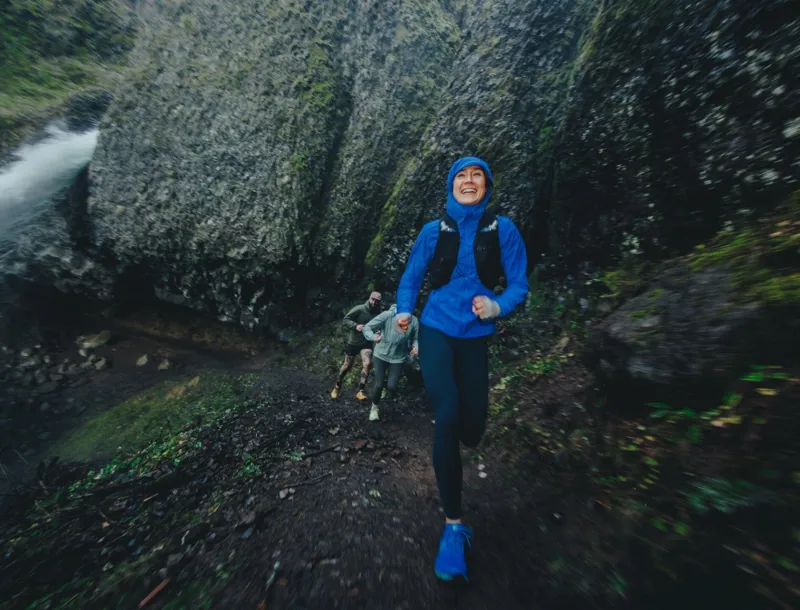 Topo Athletic MTN Racer 4 Women's Trail Running Shoe in Blue/Blue-5