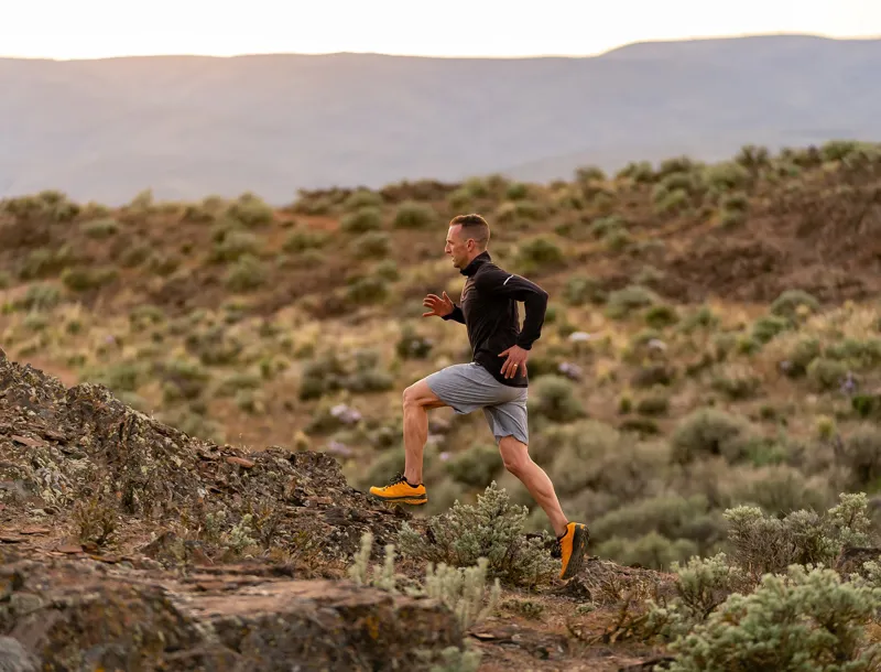 Topo MTN Racer 2 Men's Trail Running Shoes in Mango/Black-7