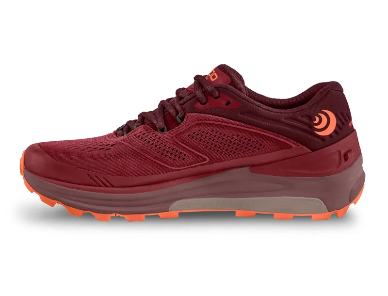 Topo Ultraventure 2 Womens Trail Running Shoe in Berry/Orange-3