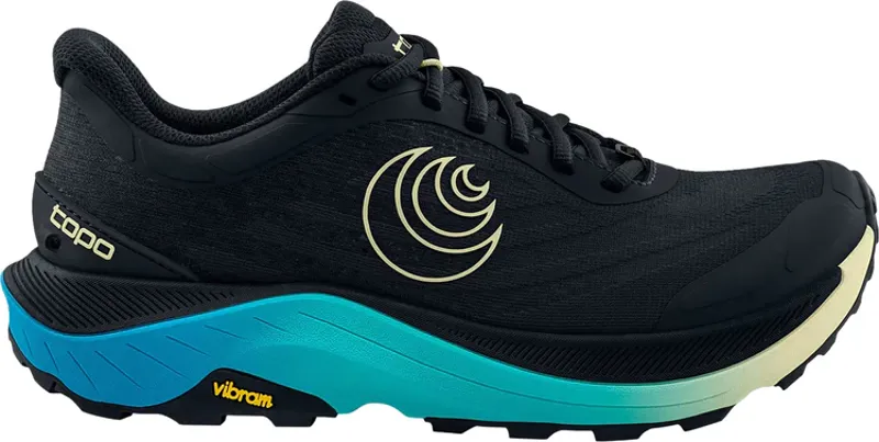Topo Ultraventure 4 WIDE Women's Trail Running Shoe in Black/Lime