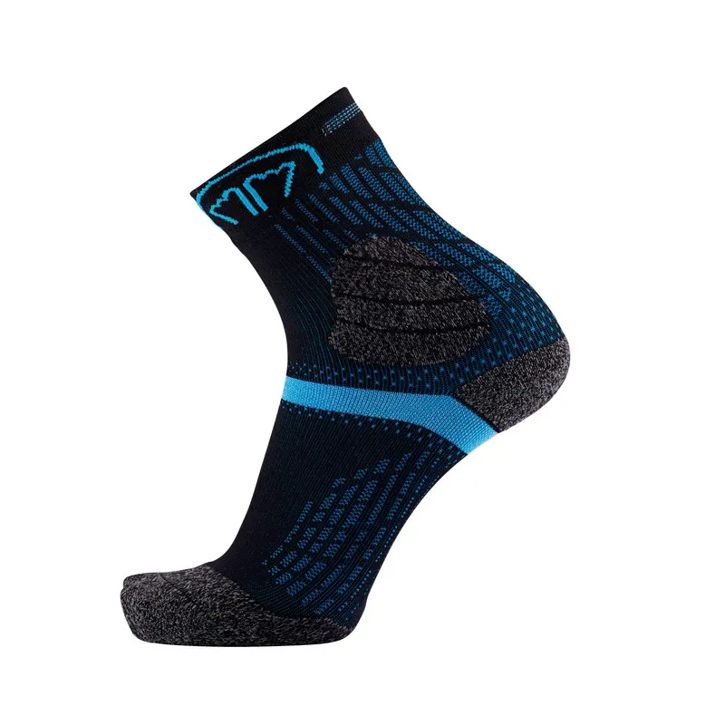 Sidas Trail Double Running Sock in Black/Turquoise-3