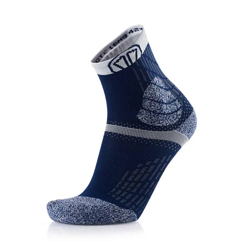 Sidas Trail Protect Unisex Running Sock in Blue Marine/Grey