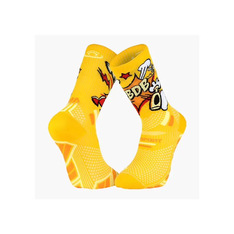 BV Sport Trail Ultra High Running Socks in Pop Boy Yellow