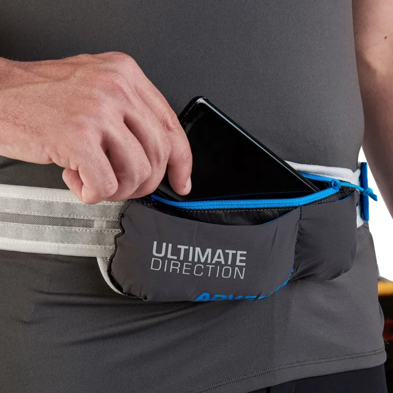 Ultimate Direction Adventure Pocket 5.0 Unisex Waist Belt Pouch in Sky-1