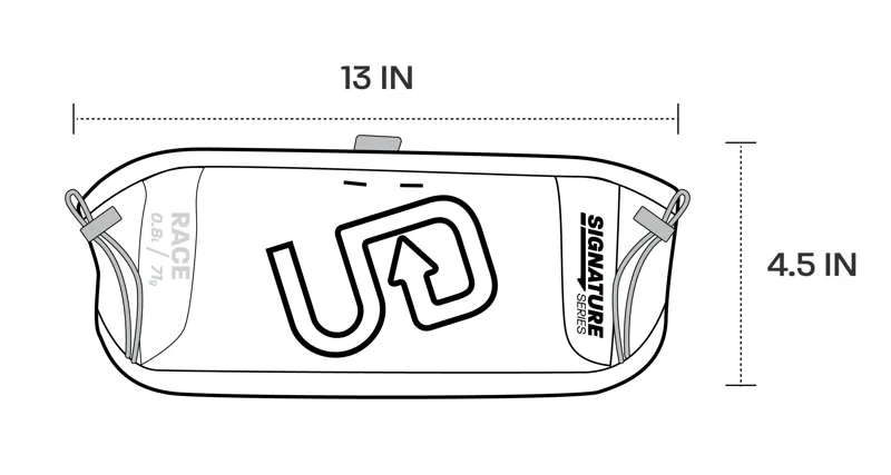 Ultimate Direction Unisex Race Belt 5.0 in Cloud-6