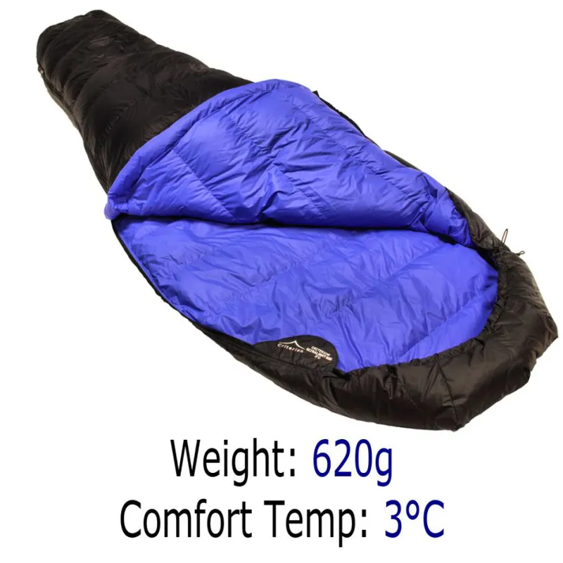 Criterion Ultralight 200 Down Sleeping Bag in Black-2