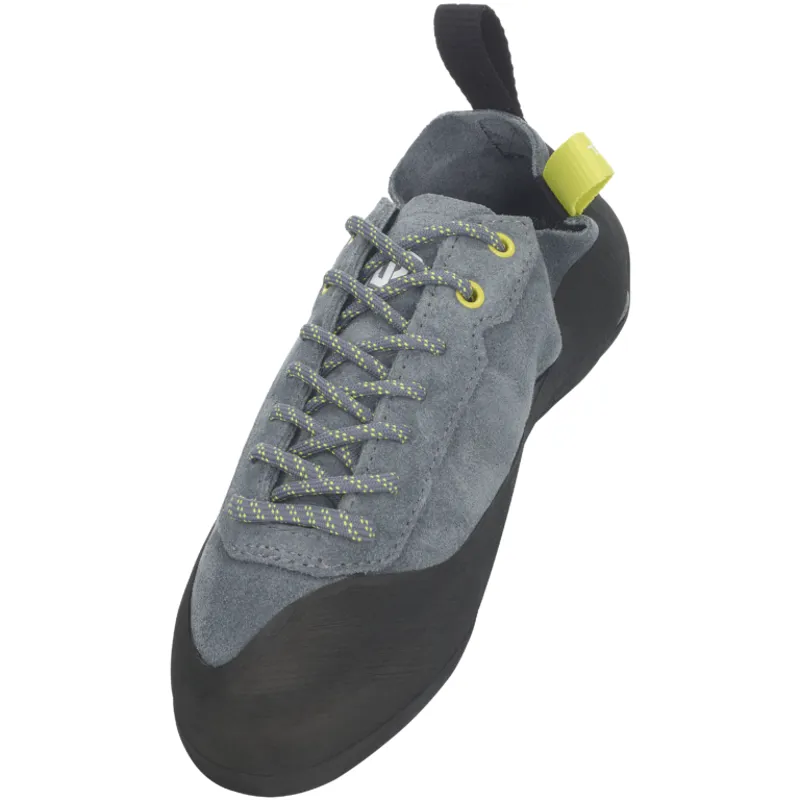 Unparallel Engage Lace Up Unisex Climbing Shoe in Grey/Neon Yellow-1