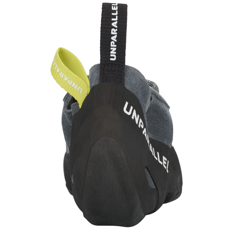 Unparallel Engage Lace Up Unisex Climbing Shoe in Grey/Neon Yellow-4