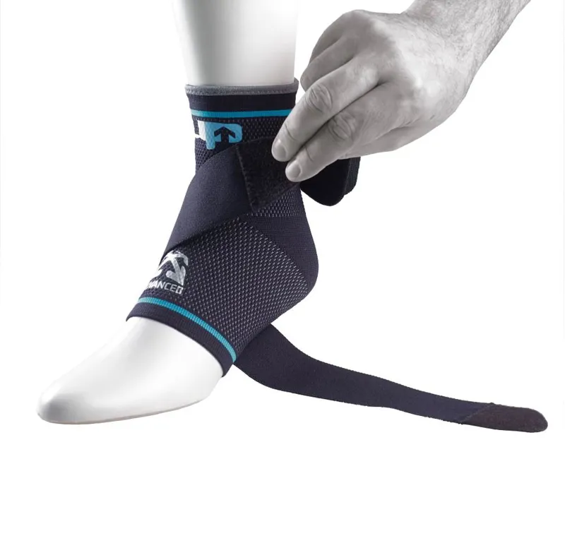 Ultimate Performance Advanced Compression Ankle Support in Black/Blue-1