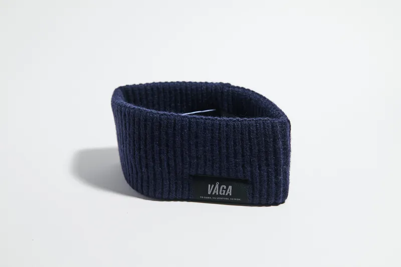 Vaga Midweight Headband in Navy Blue