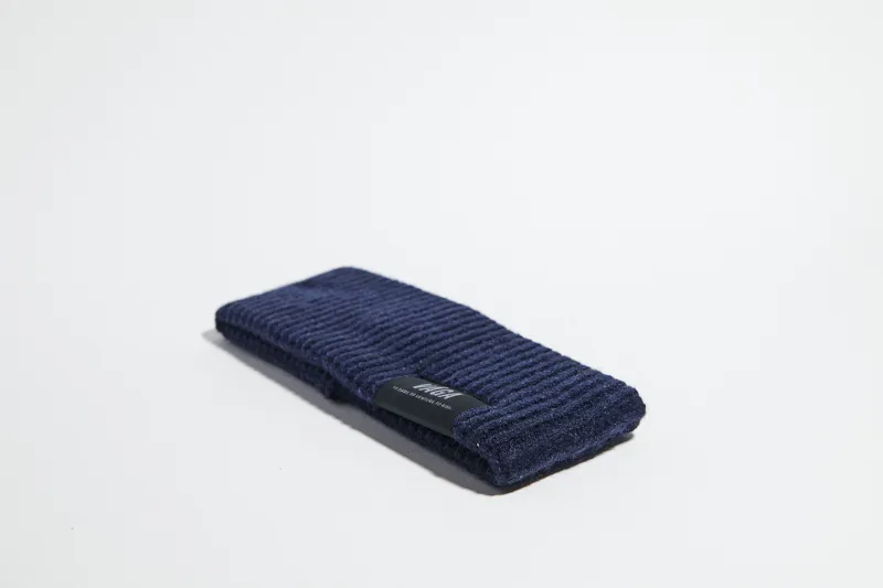 Vaga Midweight Headband in Navy Blue-2