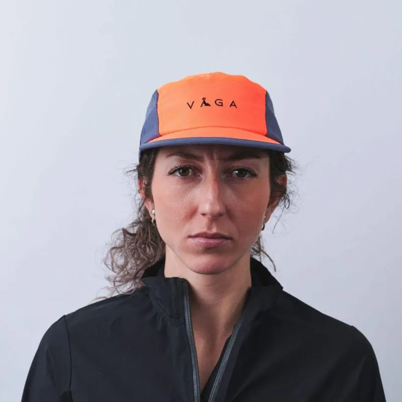 Vaga Club Cap in Neon Coral/Slate Blue-1