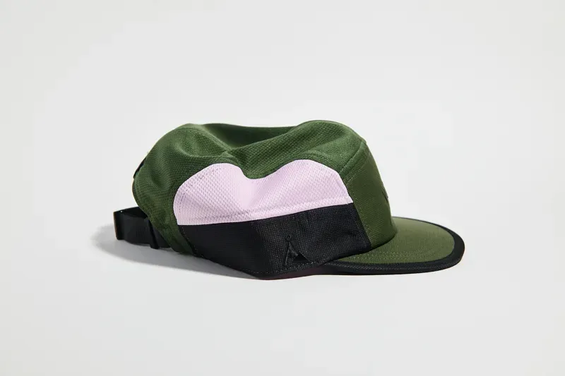Vaga Club Cap in Utility Green/Black/Light Pink-2