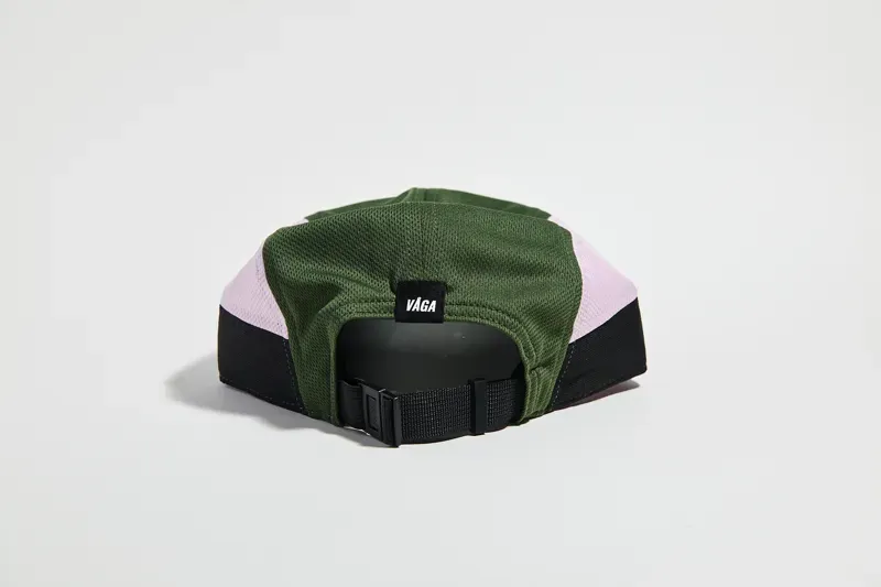 Vaga Club Cap in Utility Green/Black/Light Pink-3