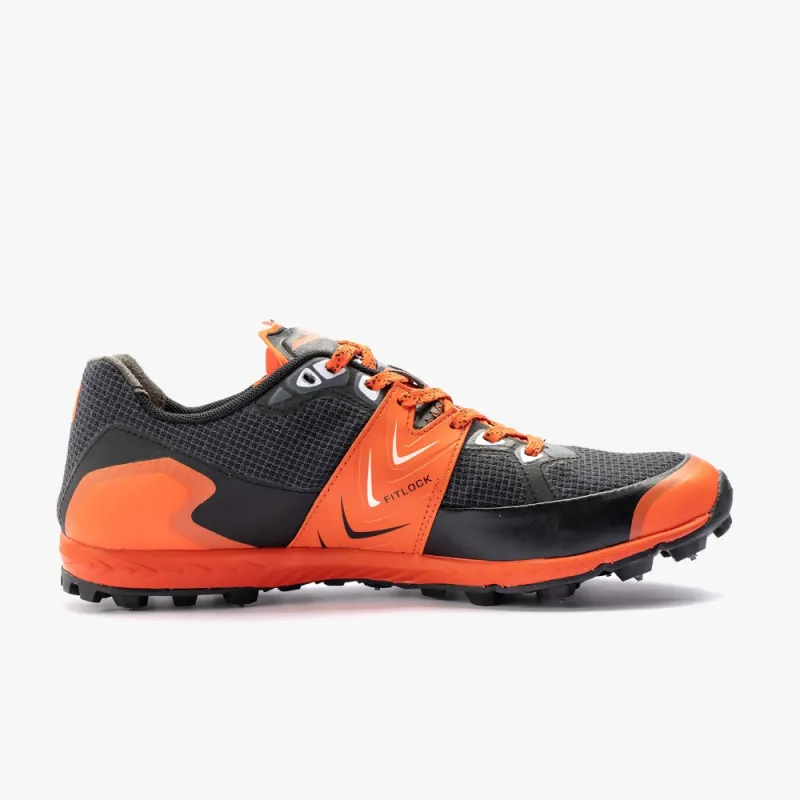 VJ Sport Bold X Unisex Orienteering/Fell Running Shoe in Black/Orange