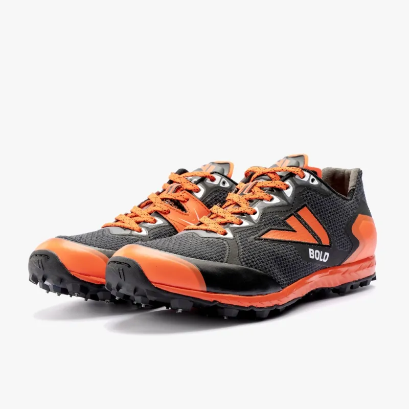 VJ Sport Bold X Unisex Orienteering/Fell Running Shoe in Black/Orange-5