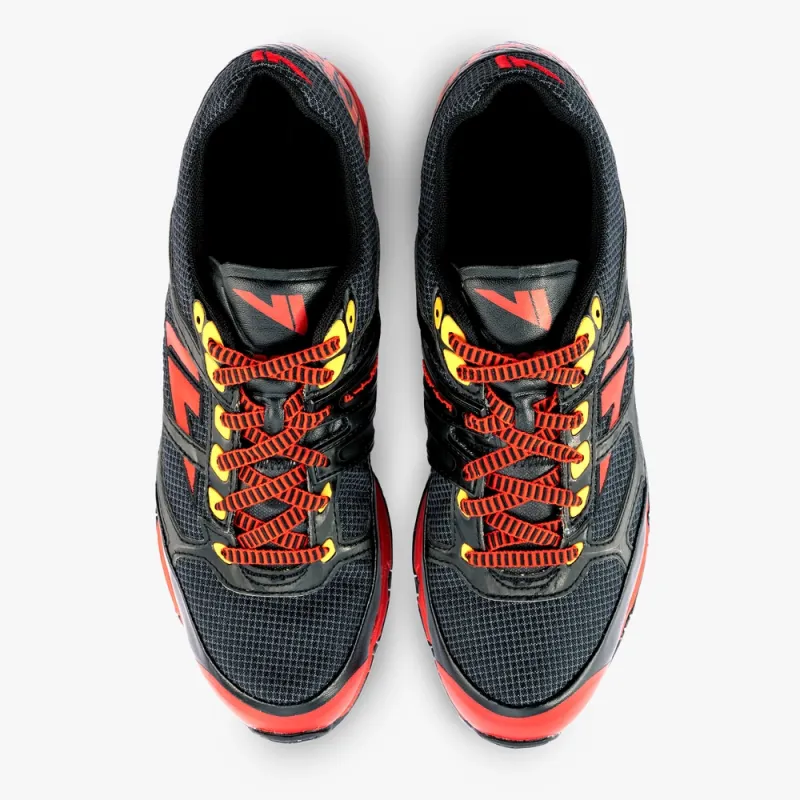 VJ Sport Irock 3 Unisex Fell Running Shoe in Black/Red-3